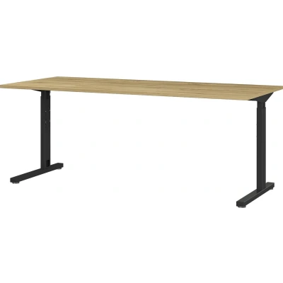 Afbeelding van Germania Profi 180 cm Bureautafel Grandson Eiken / Zwart