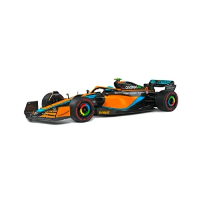 Afbeelding van De 1:18 Diecast Modelauto van McLaren MCL36 Mercedes Team #4 Italiaanse GP 2022. rijder was Lando Norris. fabrikant het schaalmodel is Solido. Dit model alleen online verkrijgbaar.