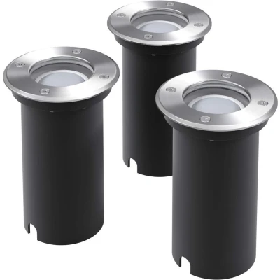 Afbeelding van LED Grondspots buiten 3 stuks rond