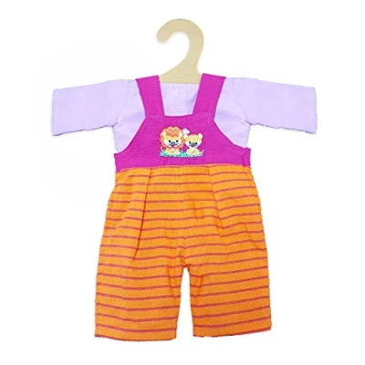 Afbeelding van Heless Poppenkleding Tuinbroek Roze/oranje 35 45 Cm
