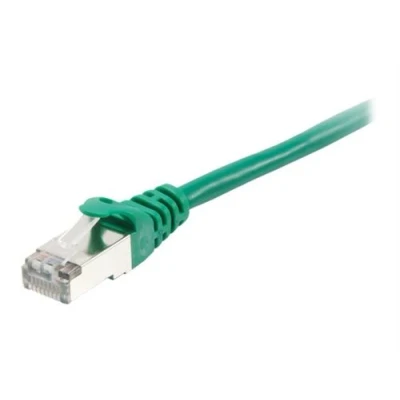 Image de equip Cordon de raccordement RJ 45 (M) pour 10 m SFTP, PiMF CAT 6a moulé, bloqué vert