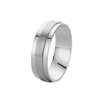 Afbeelding van Lucardi Ring silvercoloured, Heren, Maat: 66, Silver coloured