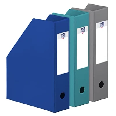 Afbeelding van Oxford Color Life Zen tijdschriftenhouder, pvc, 7 cm, willekeurige kleur, 3 stuks