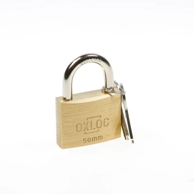 Afbeelding van Oxloc Hangslot cilinder messing 50mm