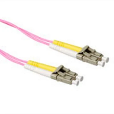 Afbeelding van ACT RL9720 Glasvezel Patchkabel Duplex LSZH LC/LC 50/125µm OM4 20 meter