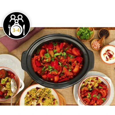 Afbeelding van Crockpot Slow Cooker Beigewit 3,5l Klapdeksel Digital