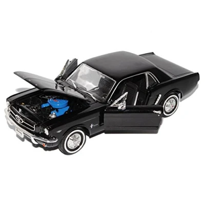 Afbeelding van Welly Ford Mustang Coupe 1/2 Zwart 1964 1/24 Automodel