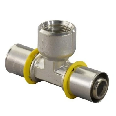Afbeelding van Uponor MLC G GAS plus perskoppeling T stuk 20 x 1/2 met