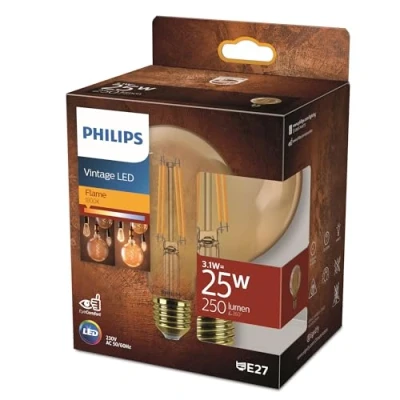 Afbeelding van Philips LED Globe Goud 35 W E27 Extra warmwit licht
