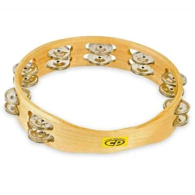 Image de Percussions Lp Latin Percussion Cp390 Tambourins Cp Bois 10 Double Rangee Tambourin Tamborim
