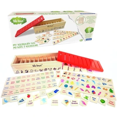 Afbeelding van Lexibook, Bio Toys, Woordenschat sorteerdoos van hout EN/FR EDU250i1