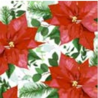Afbeelding van 1 Pakje papieren lunch servetten Floral Christmas Kerst