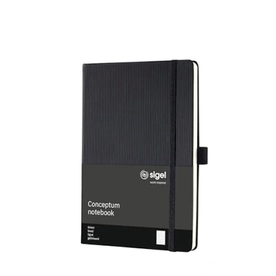 Afbeelding van SIGEL CO122 Notizbuch Conceptum, ca. A5, gelinieerd, zwart: Notebook Classic, Hardcover