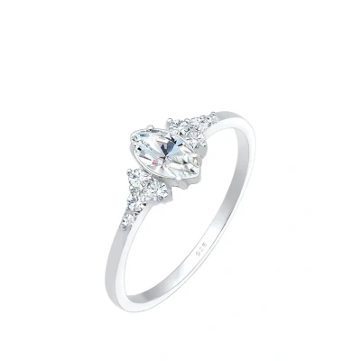 Afbeelding van Elli Classic Ring silvercoloured, Dames, Maat: 54, Silver coloured