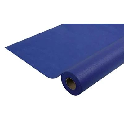 Afbeelding van Pro Nappe Ref R782047I, spunbond niet geweven tafelkleed voor éénmalig gebruik, scheurbestendig, waterafstotend en afveegbaar materiaal, 20 m lang 1, breed, marineblauw