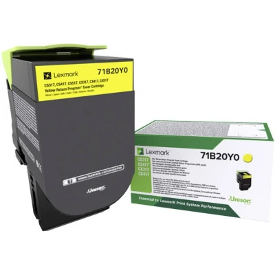 Afbeelding van Lexmark 71B20Y0 Toner Geel
