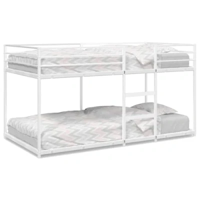 Afbeelding van vidaXL Stapelbed zonder matras 107x203 cm staal wit