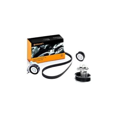Afbeelding van CONTITECH 5PK1355WP2 Waterpomp + tandriemenset Met pakking, temperatuurzender OPEL: Meriva A, Corsa C Hatchback, Astra H Hatchback