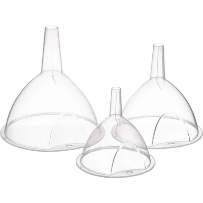 Afbeelding van Trechter Secret de Gourmet Transparant Plastic (3 Onderdelen)