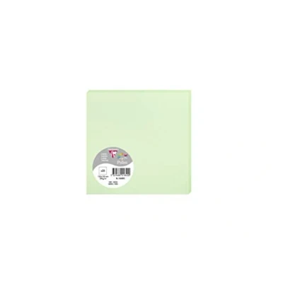 Image de Paquet de 25 cartes simples Pollen 135x135mm Vert 210g