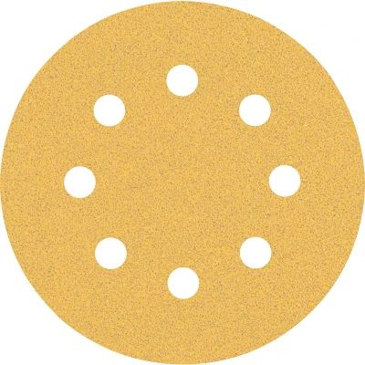 Image de BOSCH 2608900796 Feuille abrasive Expert C470 Best for Wood and Paint, diamètre 115 mm, grain 80, 8 trous (5 pcs)