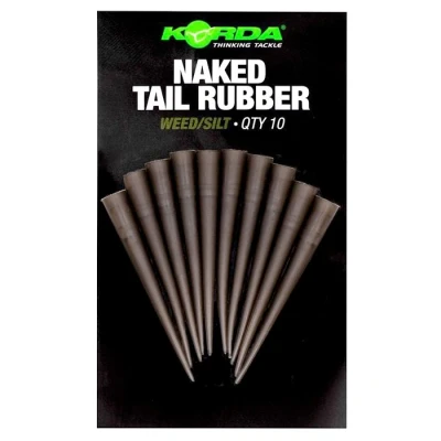 Image de Korda Naked Tail Rubber (10 pcs) Kleur : Weed Silt