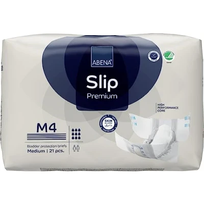 Afbeelding van ABENA Incontinentie Slip Premium M4 Eendelig Verband ter Bescherming van Zwaar Urineverlies en (Dunne) Ontlasting Perfecte Aansluiting door Flexibele Sluitstrips 84 Stuks
