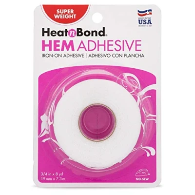 Afbeelding van heatnbond Therm o Web opstrijkbare zoomlijm, 19 mm x 7,25 m, wit