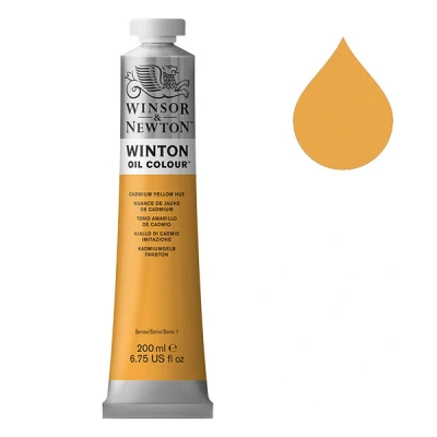 Image de Winsor &amp; Newton Winton peinture à l&#039;huile (200 ml) 109 nuance de jaune cadmium