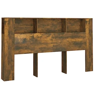 Afbeelding van vidaXL Hoofdeinde kast, gerookt eiken, 180 x 18,5 104,5 cm