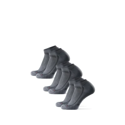 Afbeelding van Danish Endurance LOW CUT Distance Running 3 PACK Enkelsokken, Maat: 39 42, Grey