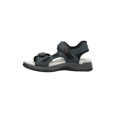 Afbeelding van Rieker Outdoorsandalen, Heren, Maat: 46, Blau Hoogwaardig imitatieleer