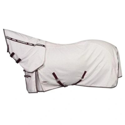 Afbeelding van Weatherbeeta Zomerdeken Hybrid Seasons Combo Neck White/Maroon