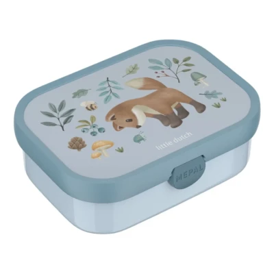 Afbeelding van Mepal lunchbox Campus Little Dutch 750 ml Broodtrommel met vakjes voor kinderen Geschikt 4 boterhammen Forest Friends