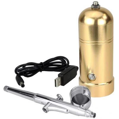 Afbeelding van PME Airbrush Kit Oplaadbaar Goud