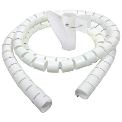 Afbeelding van Bambelaa! 1,5 m kabelgoot, flexibele kunststof, diameter 20 mm, wit, x mm