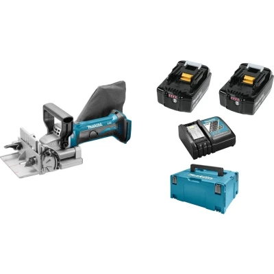 Afbeelding van Makita DPJ180RMJ 18V Li Ion accu lamellenfrees set (2x 4.0Ah accu) in Mbox