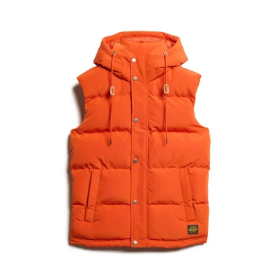 Afbeelding van Superdry Bodywarmer, Heren, Maat: Large, Pureed pumpkin orange