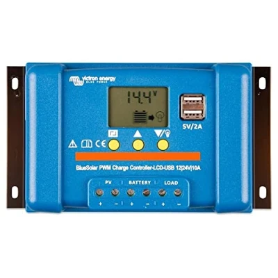 Afbeelding van Victron BlueSolar PWM LCD&amp;USB Charge Controller 12/24V 30A