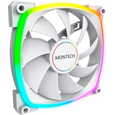Afbeelding van Montech AX140 PWM ARGB Lüfter 140mm, weiß PC ventilator Wit (b x h d) 140 25 mm