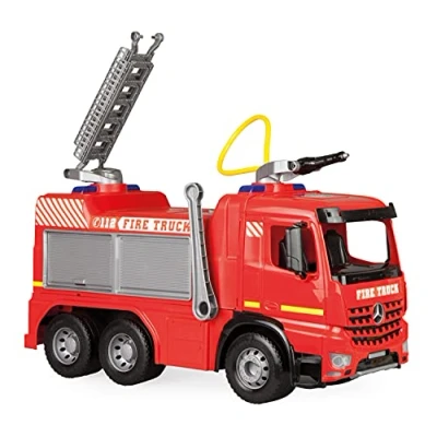 Afbeelding van Lena Brandweerwagen Giga Trucks Junior 66 Cm Rood/zilver