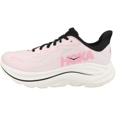 Afbeelding van HOKA Clifton 10 Hardloopschoenen voor op de weg, Dames, Maat: 35 1/3, Carnation/starlight glow Kunststof/ textiel
