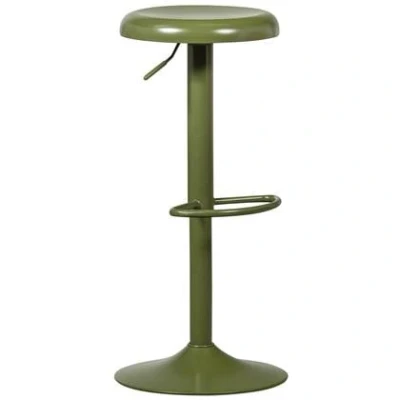 Afbeelding van WOOOD Isaac Barkruk Metaal Warm Groen 81x39x39