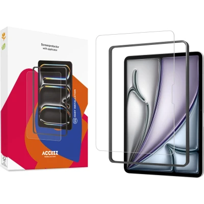 Afbeelding van Accezz Screenprotector Geschikt voor iPad Pro 11 (2024) M4 Glass + Applicator tablet