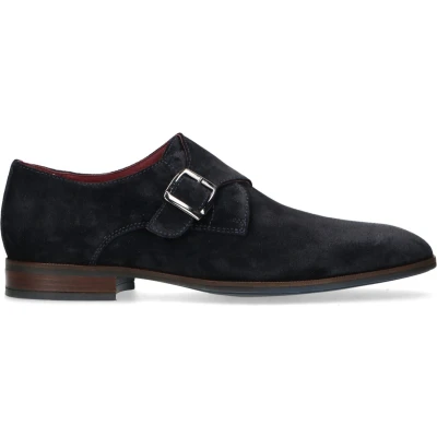 Afbeelding van Manfield Schnallensc Instappers, Heren, Maat: 44, Blau Schoenen