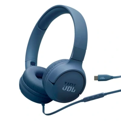 Afbeelding van JBL Tune 520C USB C Bedrade koptelefoon Blauw