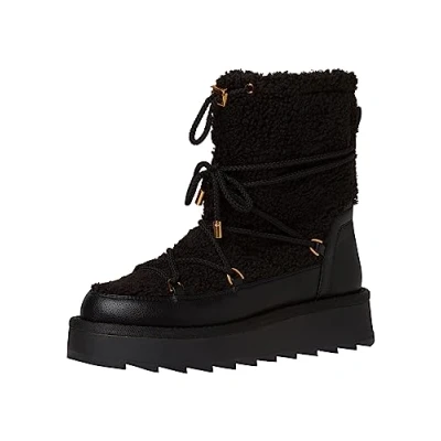 Afbeelding van Tamaris Snowboots, Dames, Maat: 37, Black Kunststof/ textiel
