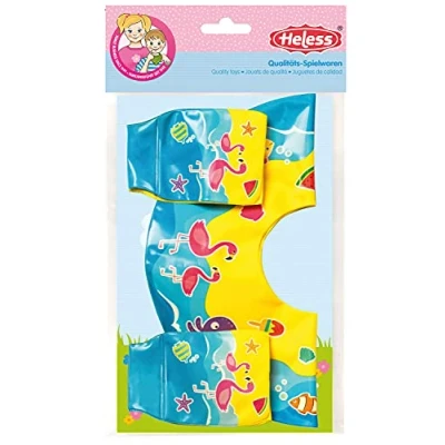 Afbeelding van Heless Poppenzwemband En Zwemvleugels Blauw 35 45 Cm