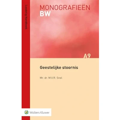 Afbeelding van Monografieen BW Geestelijke stoornis