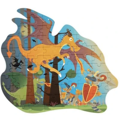 Afbeelding van Scratch europe vloerpuzzel draak 61st